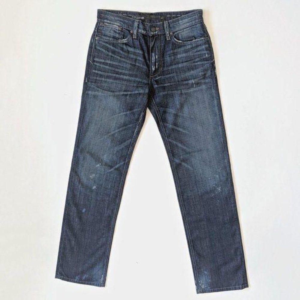 NWT Joe's Jeans Jayden Dark Rinse Classic Fit Straight Leg Distressed Jeans